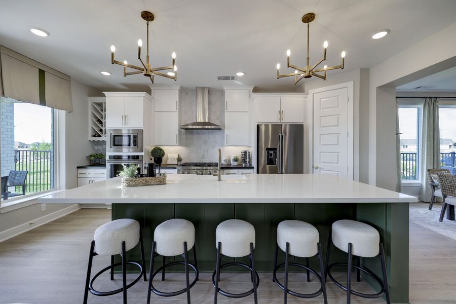 Furnished interior in a model home at Bridgeland 50' (Creekland Village) in Cypress (Image 6). Furnished interior in a model home at Bridgeland 50' (Creekland Village) in Cypress (Image 6).