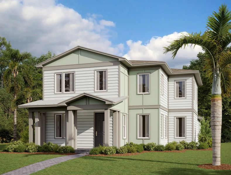 Street view of homes within the Sunbridge master-planned community in St. Cloud, FL (Image 19).