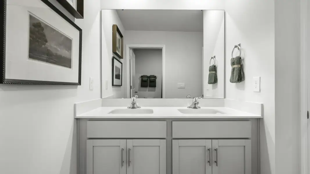 Furnished interior in a model home at Skybrooke in High Point (Image 15).