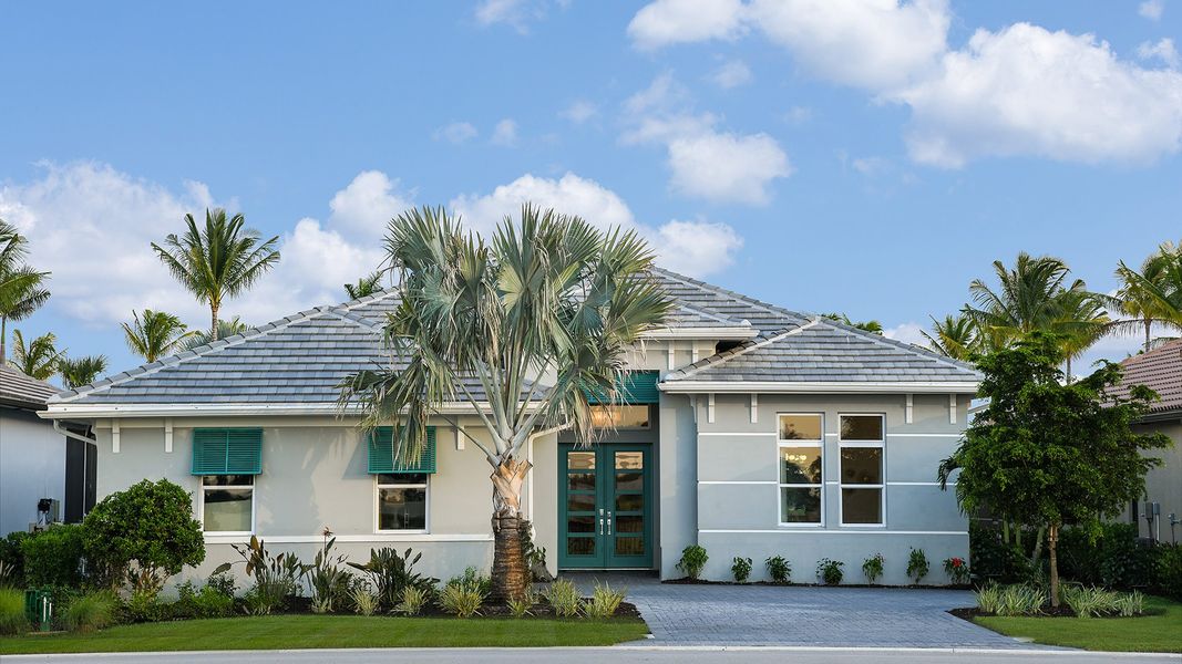 Front exterior of a home in the Esplanade by the Islands community, located in Naples, FL (Image 17).
