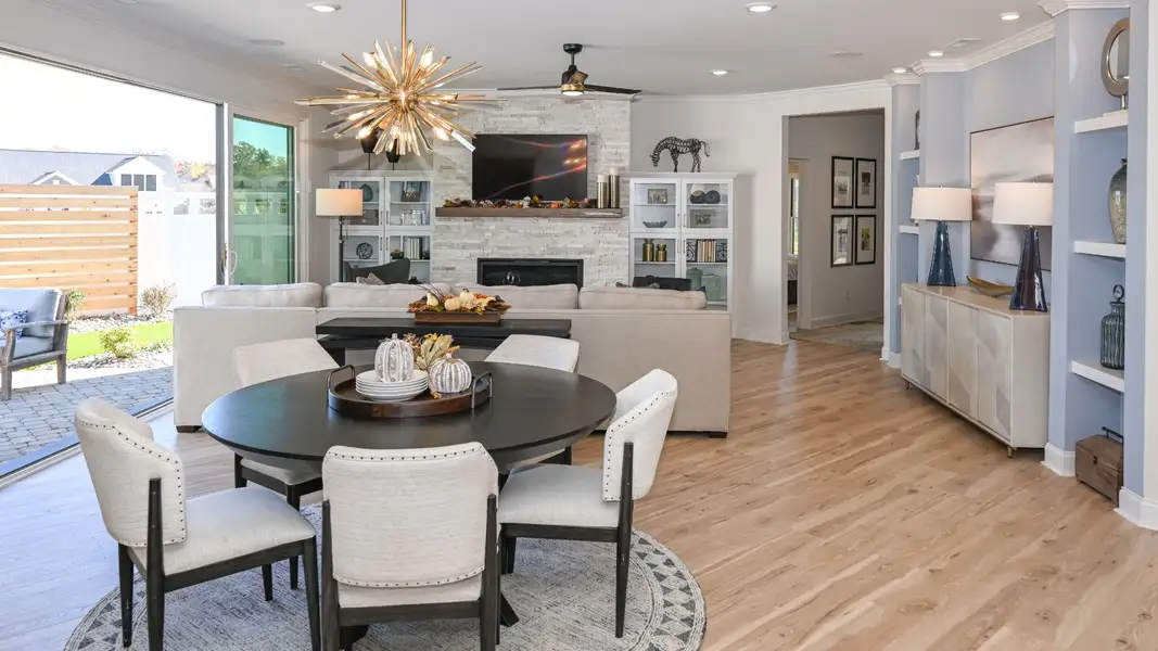 Furnished interior in a model home at The Courtyards on Robinson Church in Harrisburg (Image 7).