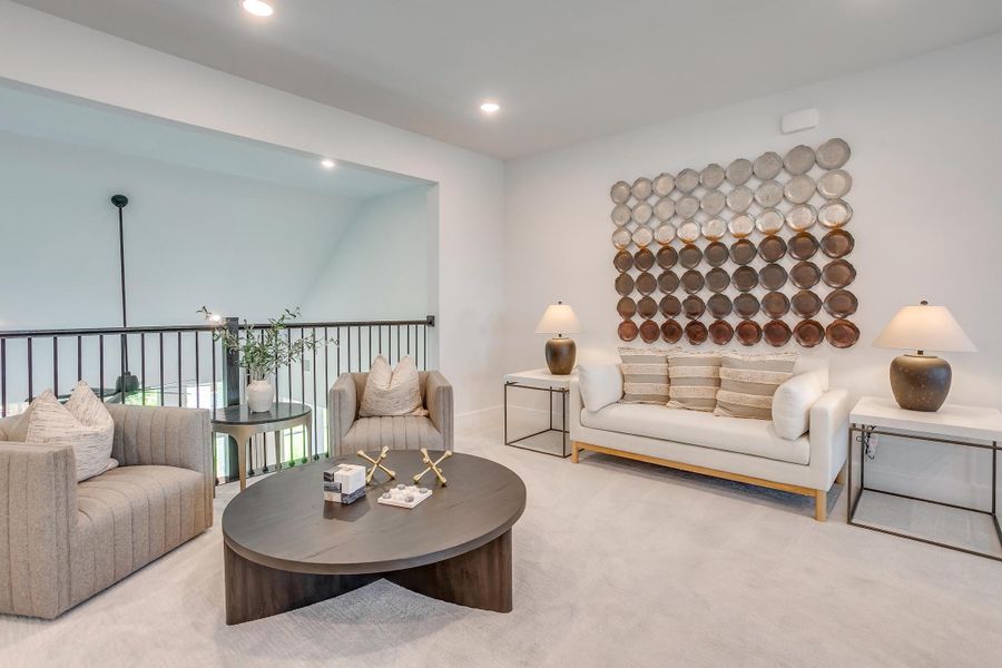 Furnished interior in a model home at Ten Mile Creek in Celina (Image 75).