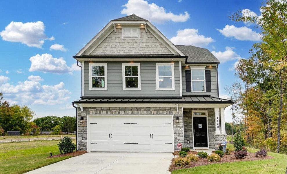Front exterior of a home in the Villas at Dawsonville community, located in Dawsonville, GA (Image 2).