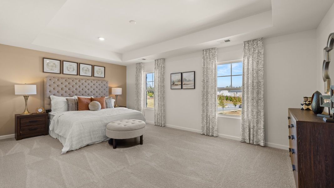 Furnished interior in a model home at Locust Grove Station - Cedar Ridge in Locust Grove (Image 23).