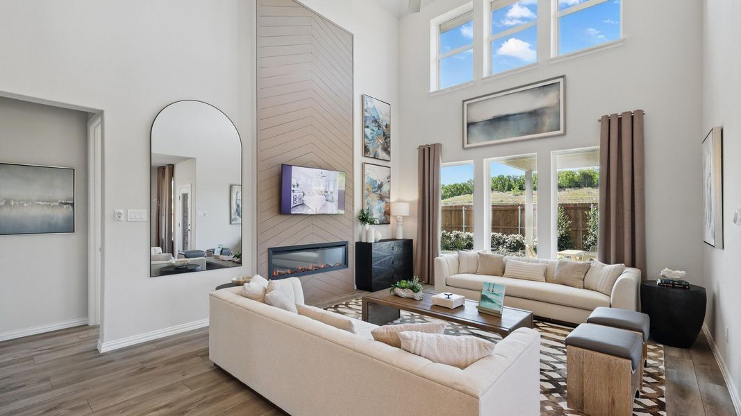 Furnished interior in a model home at Westside Preserve Premier in Midlothian (Image 7).