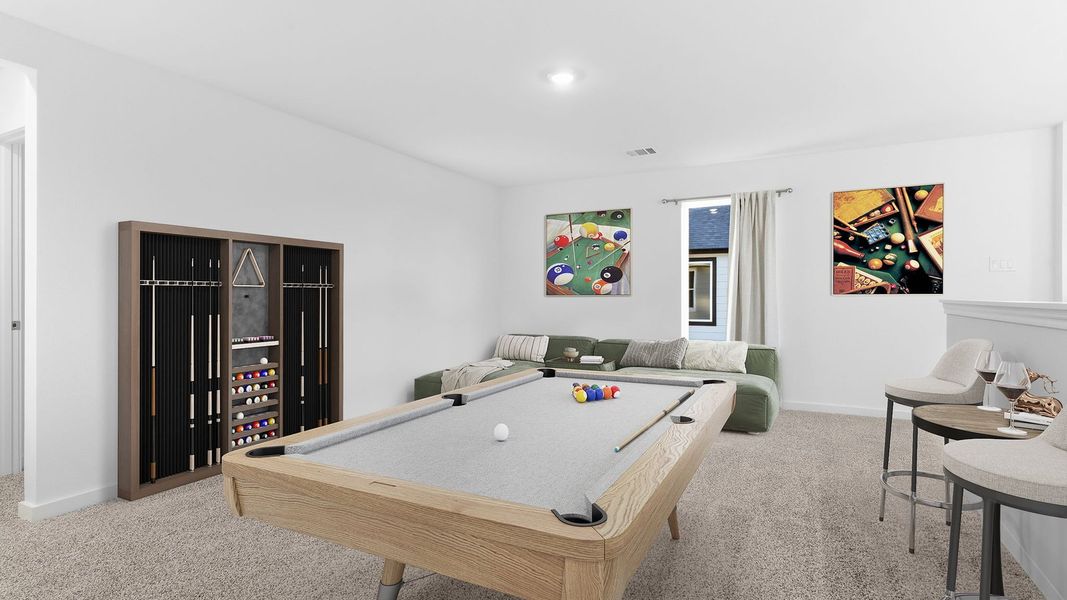 Furnished interior in a model home at Emberly in Beasley (Image 31).