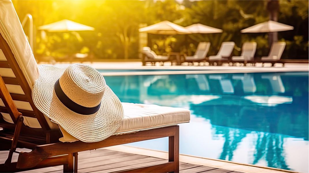 N Pic Places Pool Resort Style Sunhat AI N Pic Places Pool Resort Style Sunhat AI