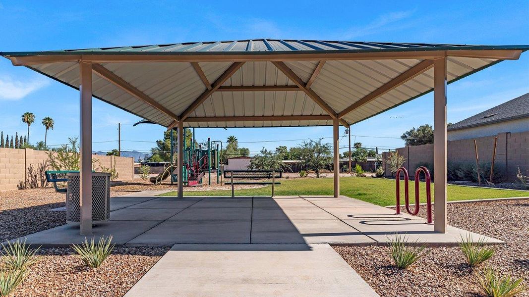 Front exterior of a home in the Senita Crossing community, located in Tucson, AZ (Image 17).