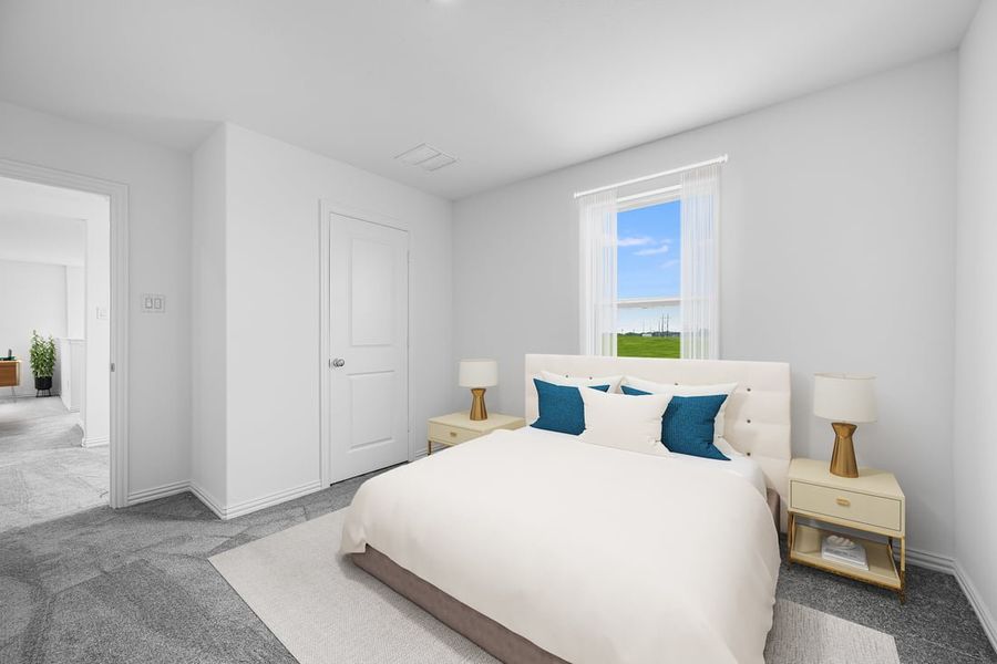 Furnished interior in a model home at River Ridge in Crandall (Image 60).