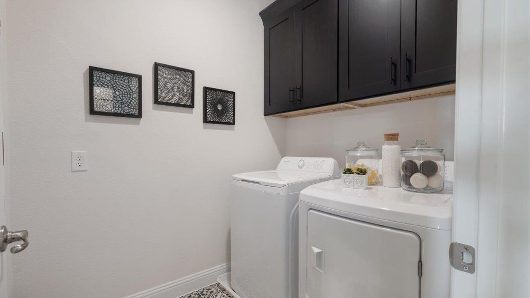 Furnished interior in a model home at Waterbend in Euless (Image 19).