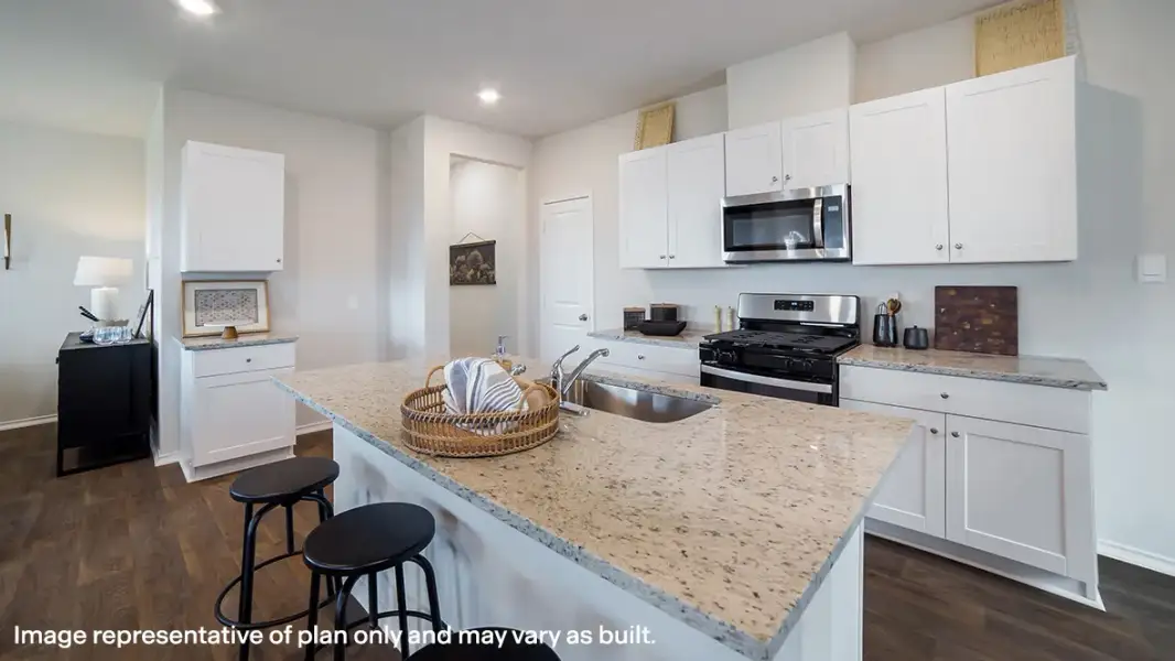Furnished interior in a model home at Weatherwood in San Antonio (Image 4).