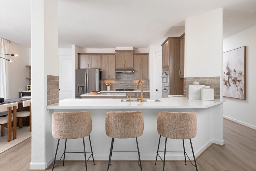 Furnished interior in a model home at Ashland in Angleton (Image 5).