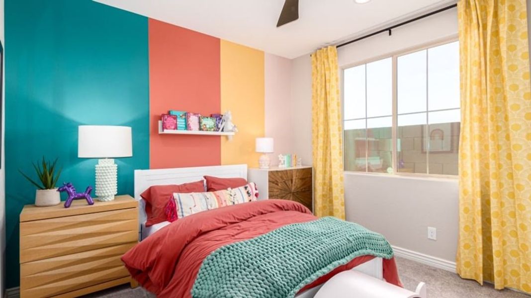 Furnished interior in a model home at Alamar Encore Collection in Avondale (Image 26).