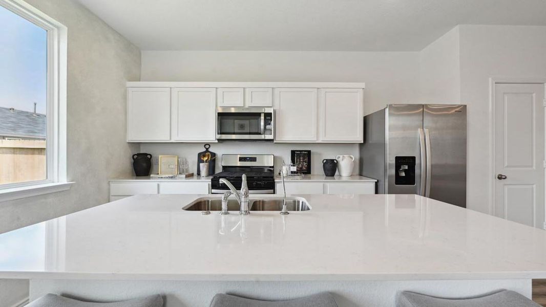 Furnished interior in a model home at The Villas at Legacy Park in Houston (Image 15).