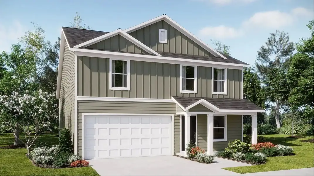 Front exterior of a home in the Brookshire community, located in Florence, SC (Image 8).