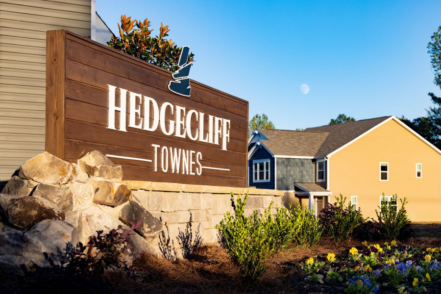 Entrance to the Hedgecliff Townes community in Kannapolis, NC, featuring signage and landscaping (Image 10).