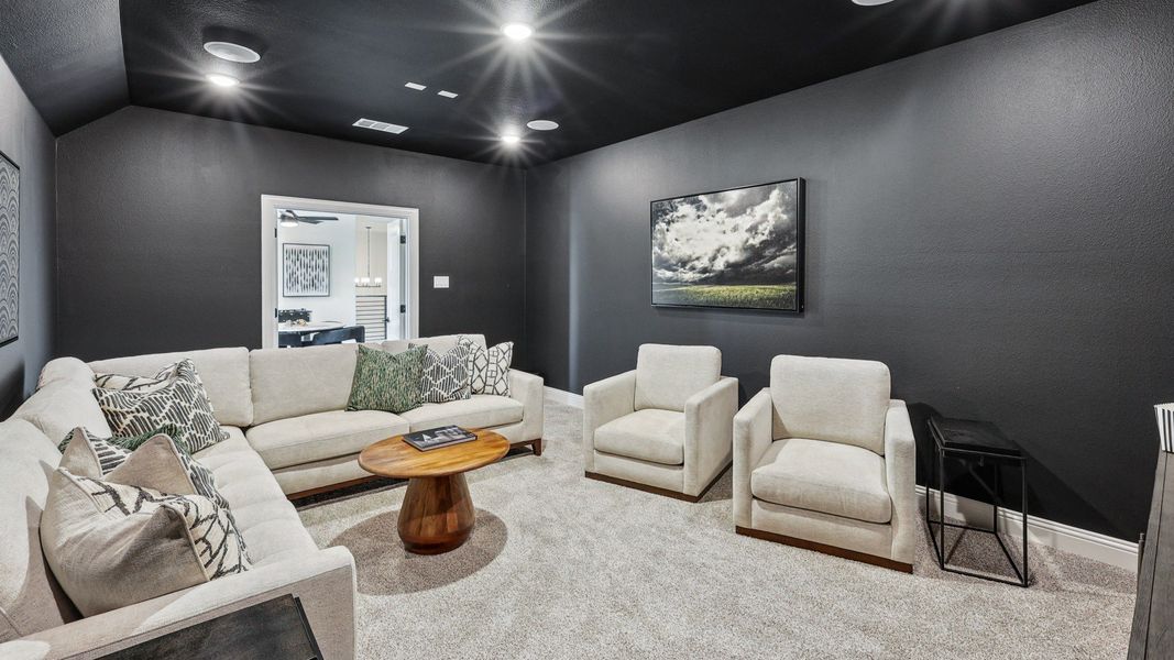 Furnished interior in a model home at Green Meadows Classic in Celina (Image 34).