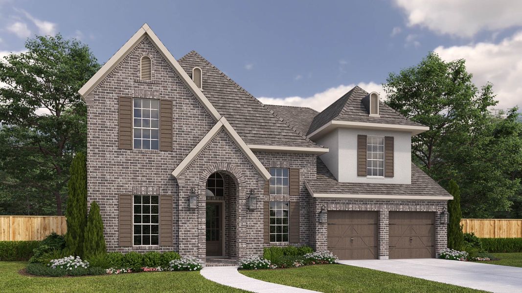 Front exterior of a home in the StarView community, located in Prosper, TX (Image 8).