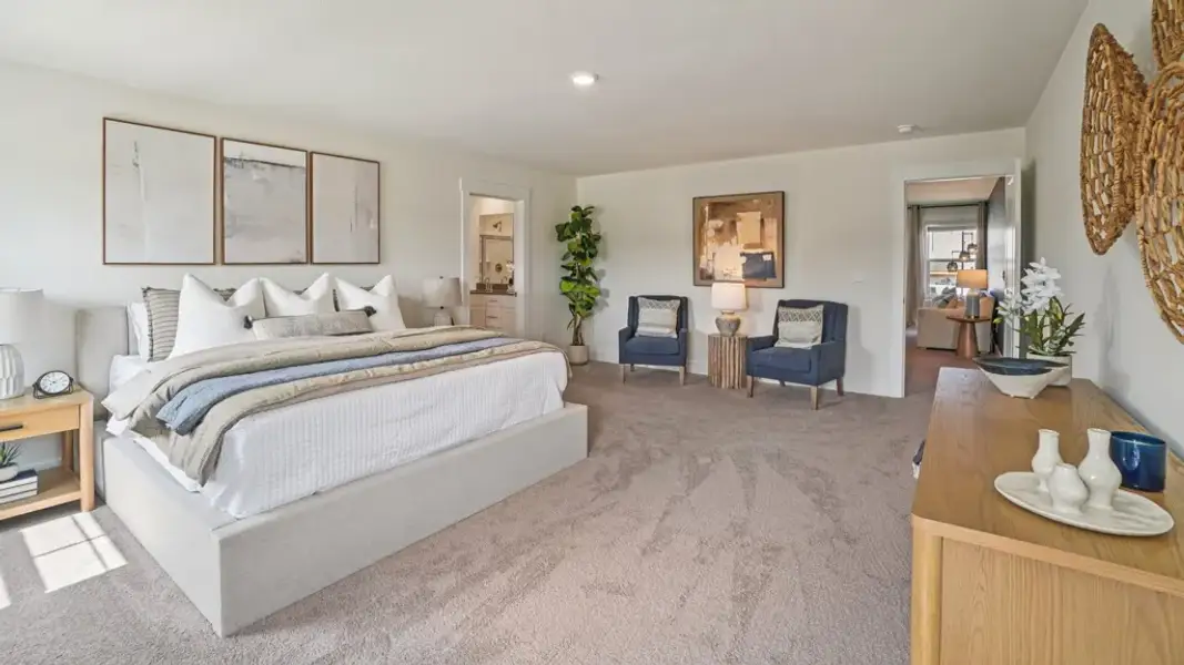Furnished interior in a model home at Old Shiloh in Greeneville (Image 26).