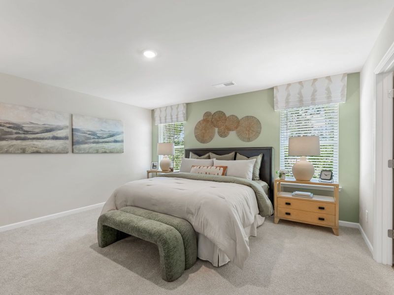 Furnished interior in a model home at Northwoods at Mirror Lake in Villa Rica (Image 12).
