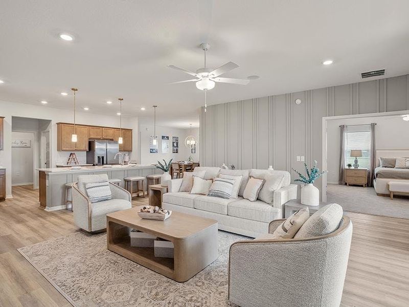 New homes at Summerlake Estates feature spacious, open layouts - Summerlyn II model home in Auburndale, FL