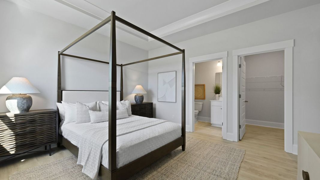 Furnished interior in a model home at Berkeley Bay in Ridgeville (Image 19).