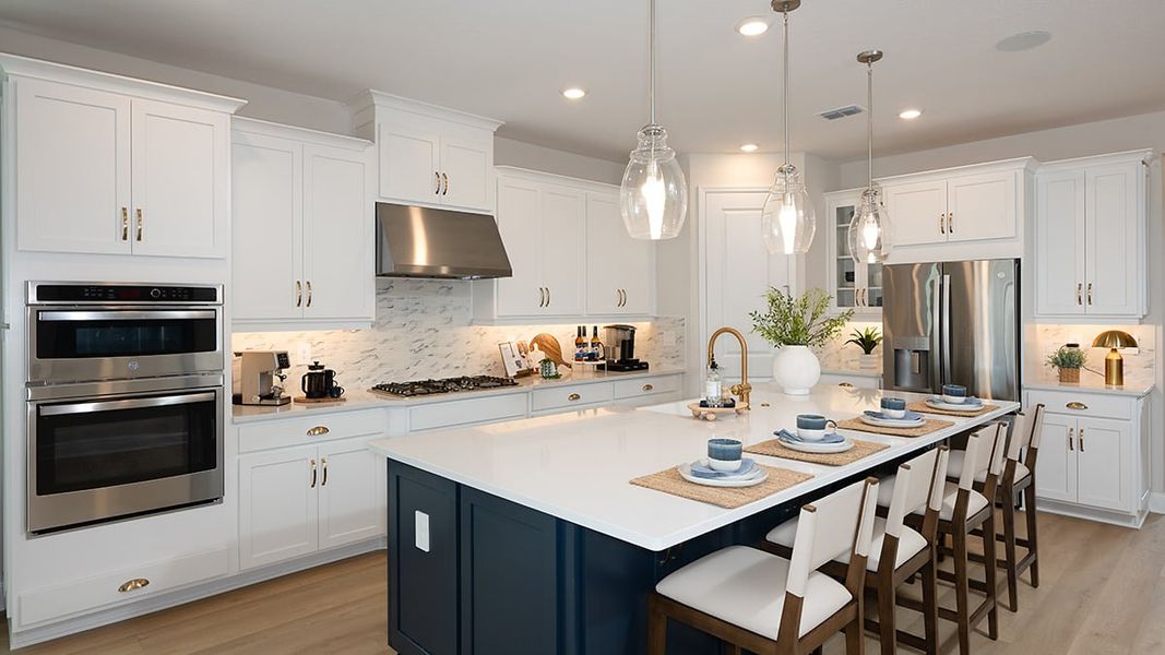 Furnished interior in a model home at Hillcrest in San Antonio (Image 3).