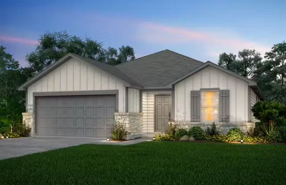 Front exterior of a home in the Summerlyn community, located in Leander, TX (Image 9).