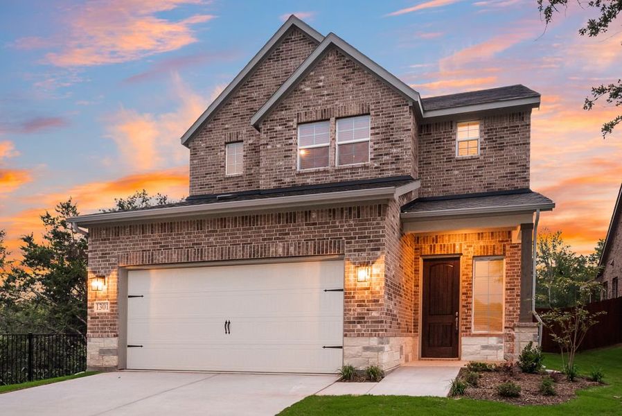 Front exterior of a home in the Hickory Place Addition community, located in Weatherford, TX (Image 2).