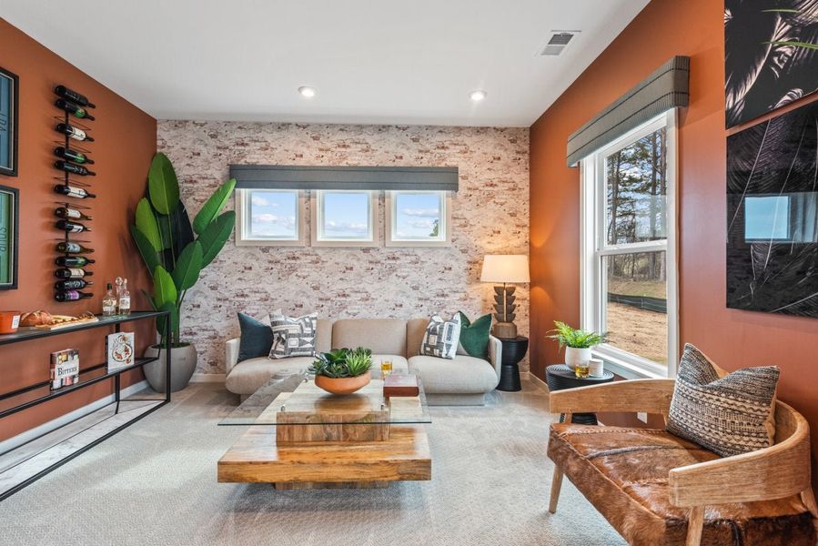 Furnished interior in a model home at Sage Woods in Dallas (Image 22).