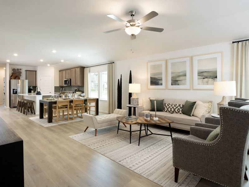 Furnished interior in a model home at Turner's Crossing - Reserve Collection in Buda (Image 11). Furnished interior in a model home at Turner's Crossing - Reserve Collection in Buda (Image 11).