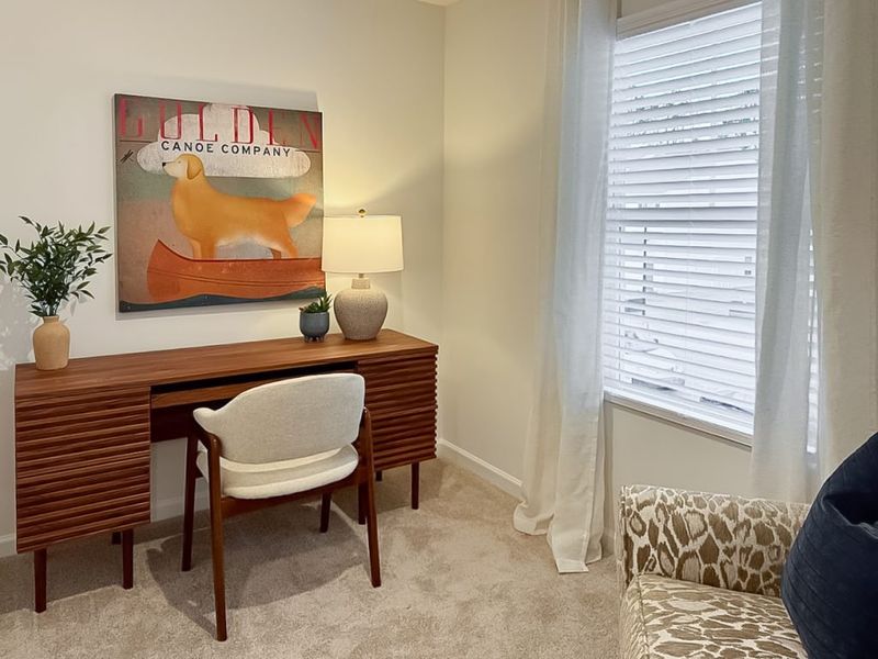 Furnished interior in a model home at Village Green in Adairsville (Image 19).