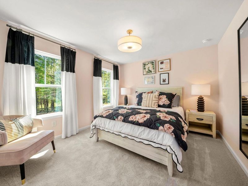 Furnished interior in a model home at Riverwood in Dallas (Image 19).