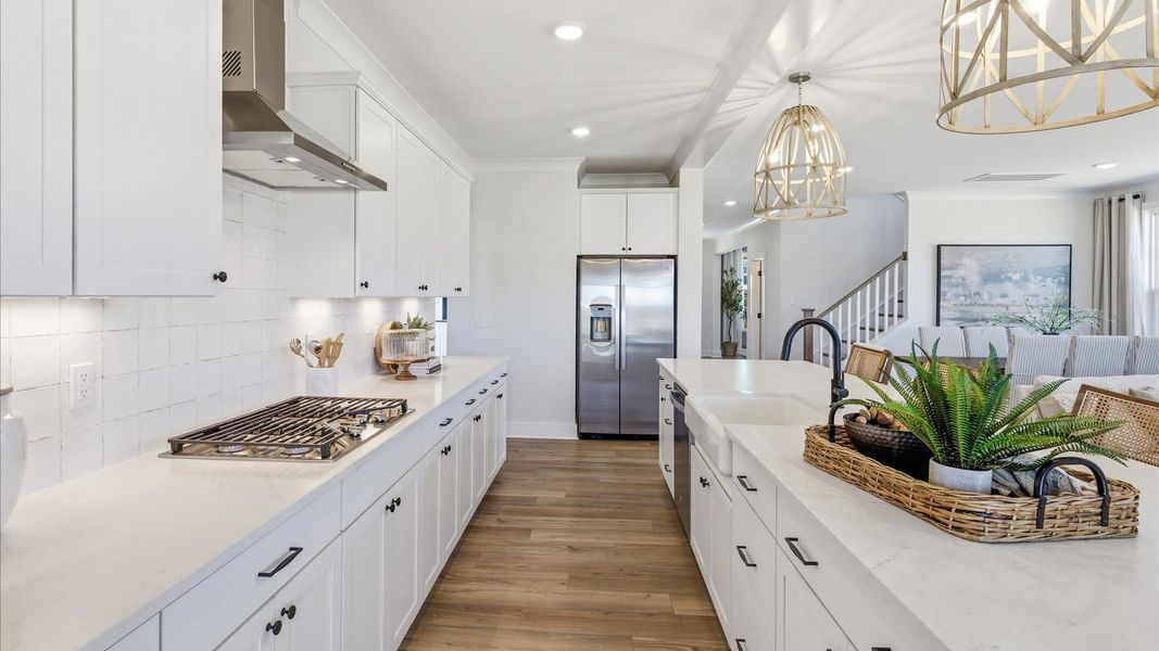 Furnished interior in a model home at Weavers Pointe in Zebulon (Image 12).