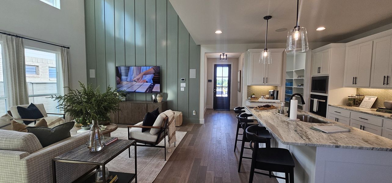 Furnished interior in a model home at Ramble 40s in Celina (Image 28).
