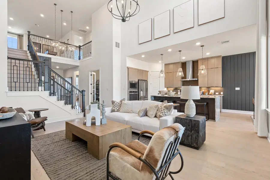 Furnished interior in a model home at Lariat in Liberty Hill (Image 3).