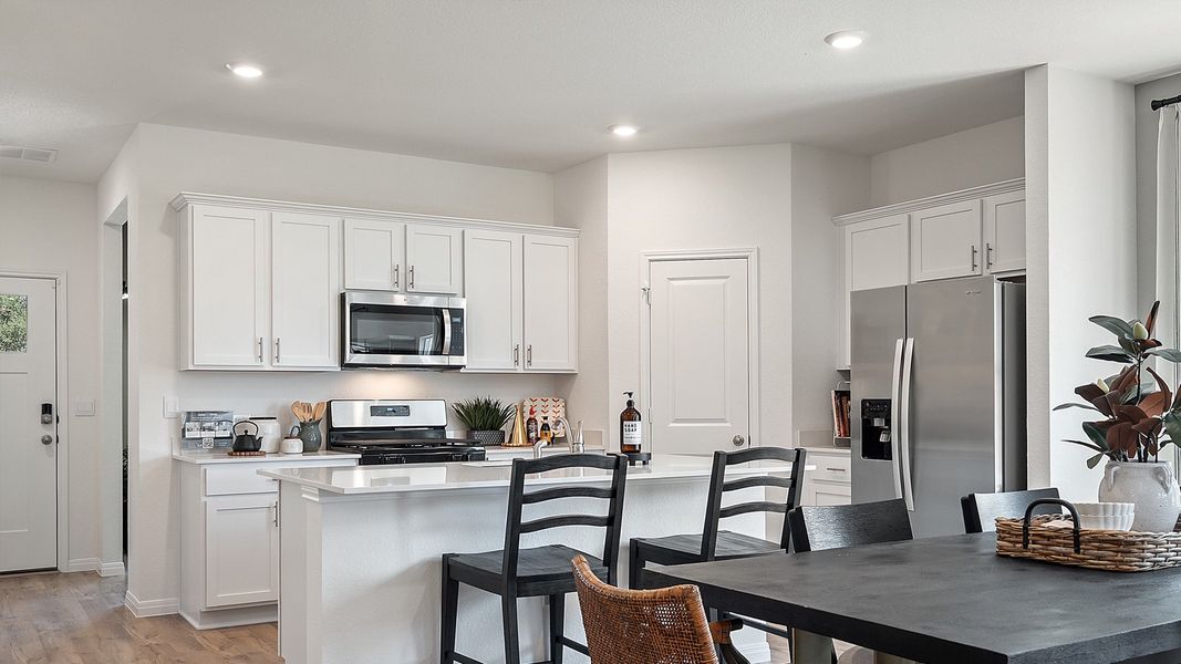Furnished interior in a model home at Rosenbusch Ranch in Leander (Image 67).