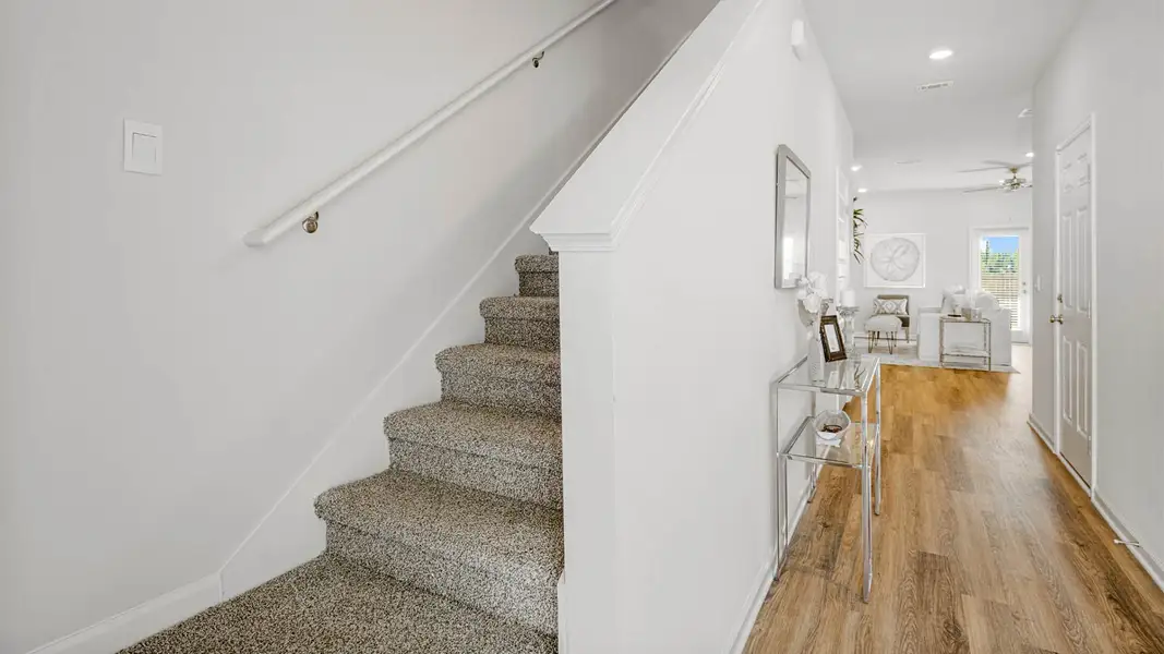 Furnished interior in a model home at Jake's Landing in Lynn Haven (Image 19). Furnished interior in a model home at Jake's Landing in Lynn Haven (Image 19).