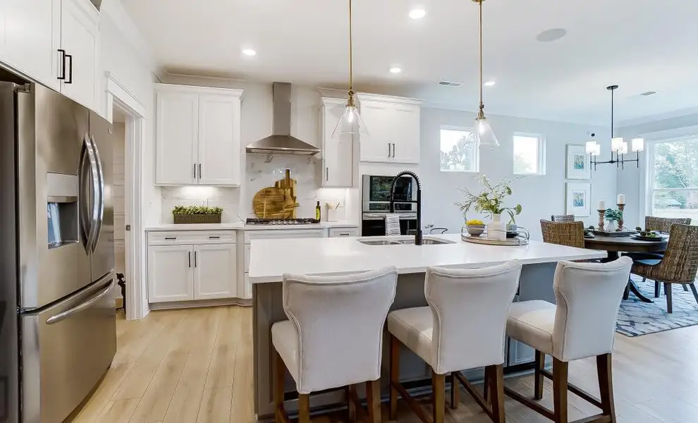 Furnished interior in a model home at Caldwell Forest in Charlotte (Image 3).
