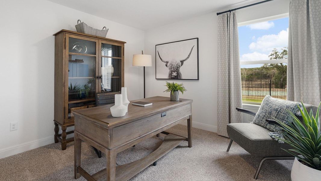 Furnished interior in a model home at Riverview in Georgetown (Image 41).