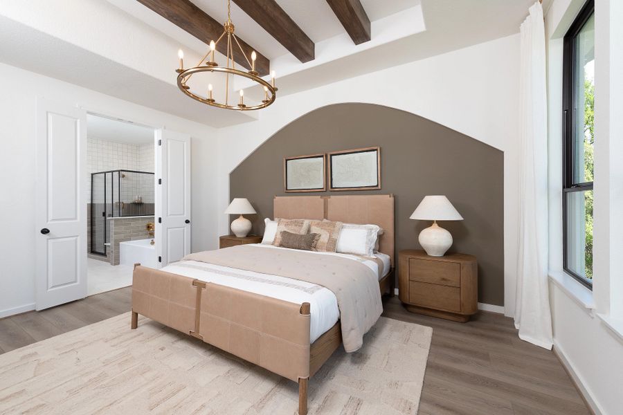 Furnished interior in a model home at Ashland in Angleton (Image 35).