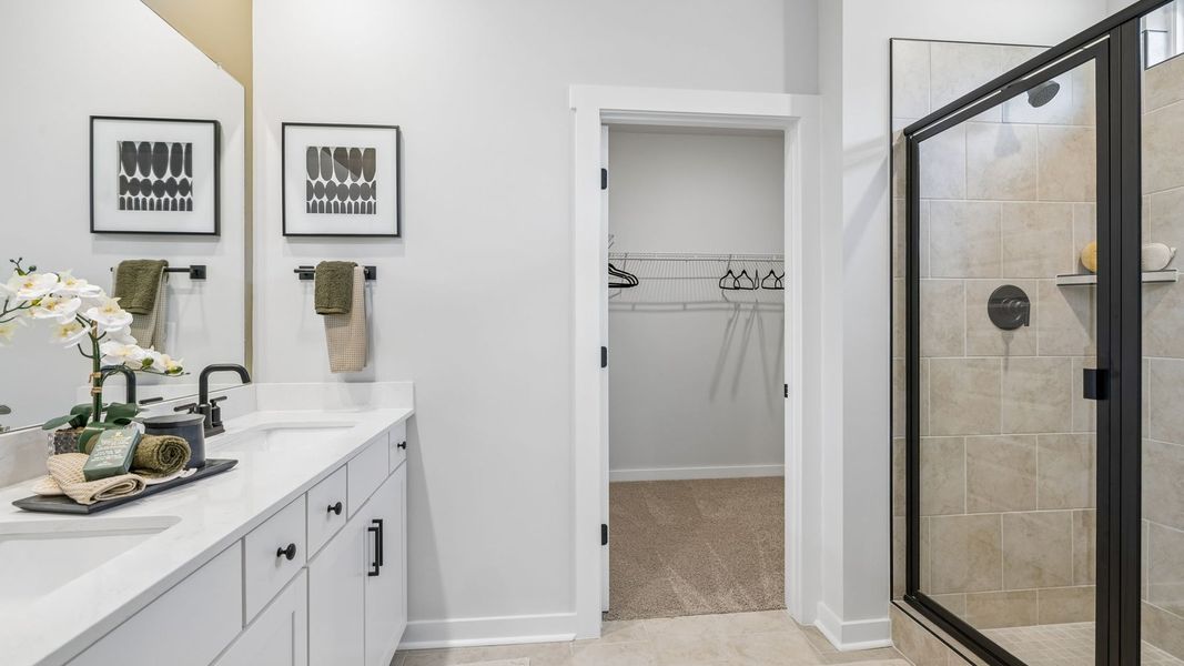 Furnished interior in a model home at Reserve at Hickory Ridge in Columbia (Image 97).