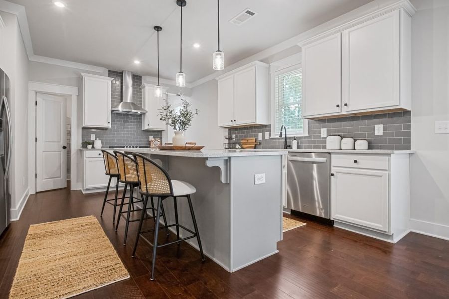 Furnished interior in a model home at Springside Reserve in Powder Springs (Image 21).