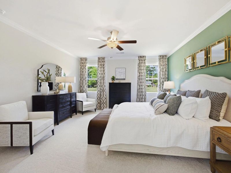 Furnished interior in a model home at Enclave at Belmont in Belmont (Image 21).