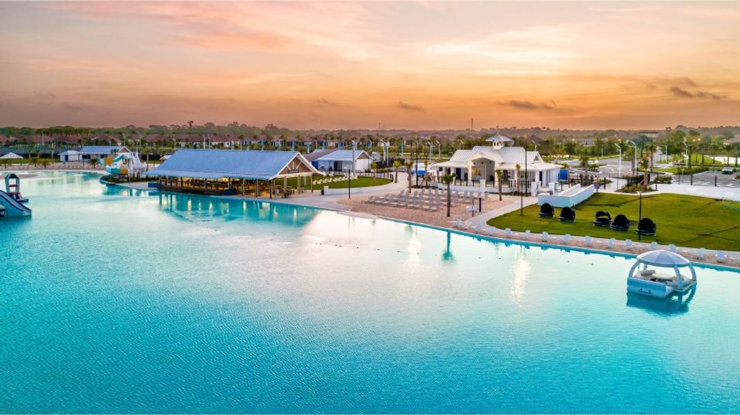 Swimming pool aerial view