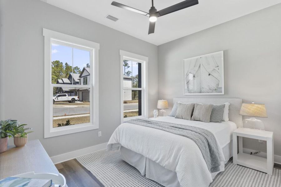 Furnished interior in a model home at The Shoal in Santa Rosa Beach (Image 26).