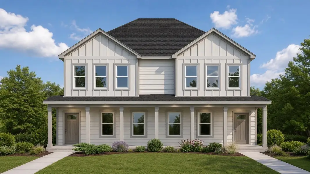 Front exterior of a home in the Charlotte New Homes community, located in Charlotte, NC (Image 2). Front exterior of a home in the Charlotte New Homes community, located in Charlotte, NC (Image 2).