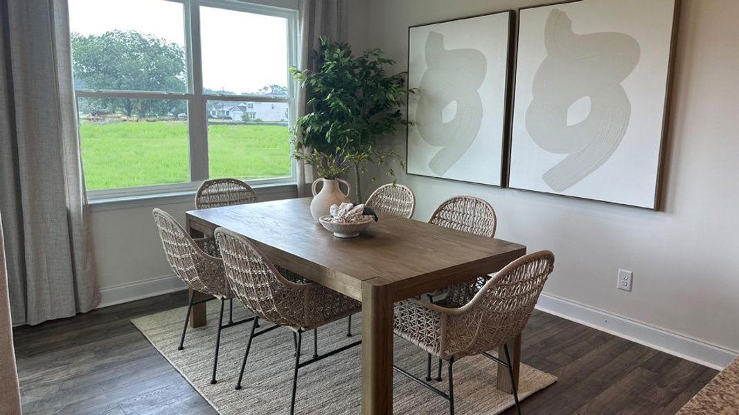 Furnished interior in a model home at Beaver Dam Crossing in Bailey (Image 5).
