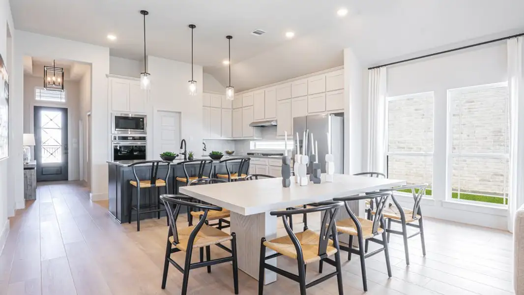 Furnished interior in a model home at Brookfield in Melissa (Image 22). Furnished interior in a model home at Brookfield in Melissa (Image 22).