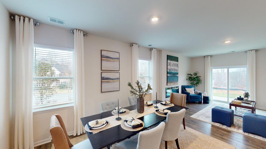 Furnished interior in a model home at Falls at Hickory in Hickory (Image 9). Furnished interior in a model home at Falls at Hickory in Hickory (Image 9).